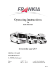 Frankia 2014 Operating Instructions Manual