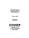 Conner CFP2107 Series Product Manual