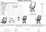 itapo H-B3259307853 Swivel Aluminum Outdoor Bar Stool Assembly Instruction