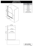 OVE Decors 15BGP-MOLL34-CH Molly 34.8 in. W x 57.99 in. H Pivot Frameless Tub Door Specification