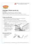 South Main Hardware SLIDE-BB-20 20 in. Side Mount Stainless Steel Ball Bearing Full Extension Drawer Slides 1-Pair (2 Pieces) Installation Guide