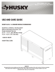 Husky HOTC6214B12M 62 in. W x 24 in. D Standard Duty 14-Drawer Mobile Workbench Tool Chest Instructions