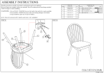 Glamour Home GHDC-1443 Astra Black Solid Wood Chair Instructions