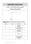 Noble House 12915 Piazza 9 ft. Cantilever Patio Umbrella Instructions