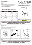 SAFAVIEH ACH6500A Malia Beige Rattan Wingback Accent Chair Instructions