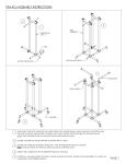 Econoco PS4-ADJWH Gray Steel Clothes Rack 16 in. W x 72 in. H Assembly Instructions