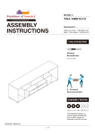 Furniture of America YNJ-18801C13 BEAU 71 in. Chestnut Brown MDF TV Stand Instructions