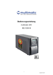 multimatic MD-1000I-N Bedienungsanleitung