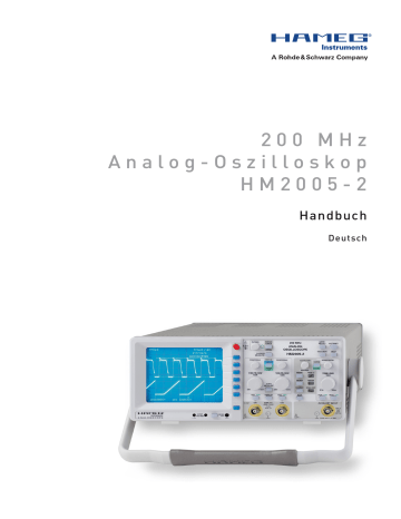 Hameg HM2005-2 Handbuch | Manualzz