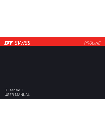 DT SWISS DT tensio 2 Bedienungsanleitung | Manualzz