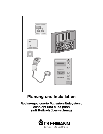 ACKERMANN clino opt, clino phon Planung Und Installation | Manualzz