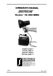 Spectronics spectroline Maxima ML-3500/J Bedienungsanleitung