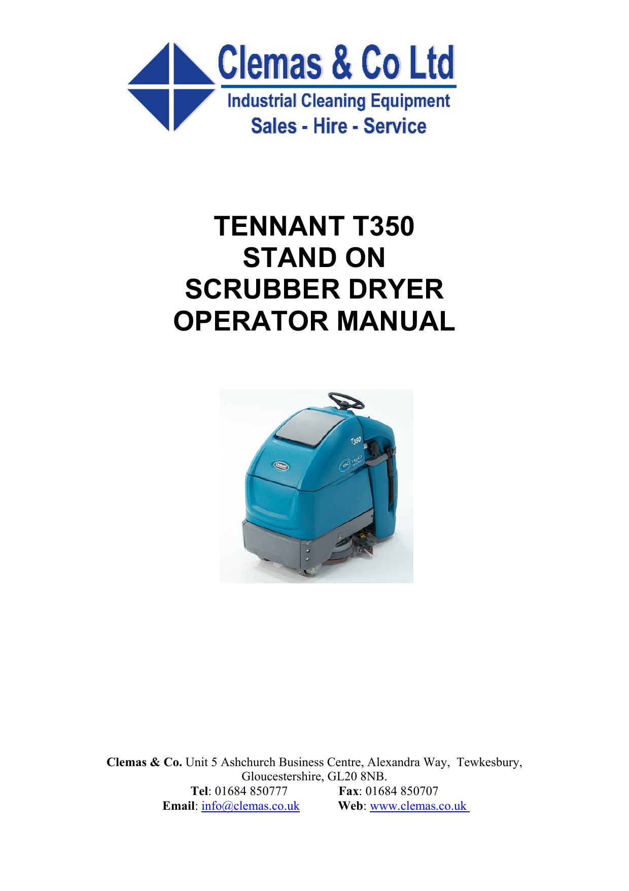 Tennant® T350 Stand-On Battery Powered Scrubber - Daycon