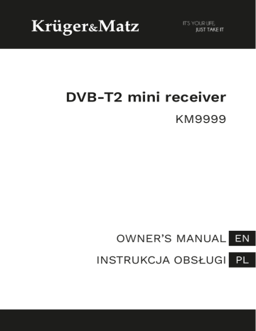 Kruger&Matz Mini tuner DVB-T2 Owner’s Manual | Manualzz
