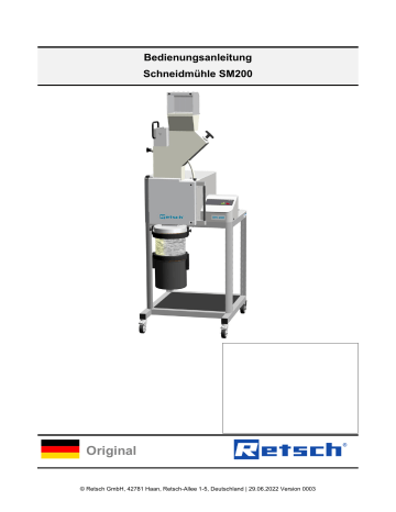 Retsch SM 200 Bedienungsanleitung | Manualzz