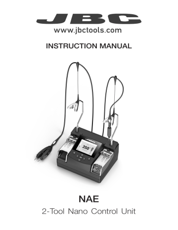 JBC NAE Control Unit 2-Tool Nano Owner's Manual | Manualzz