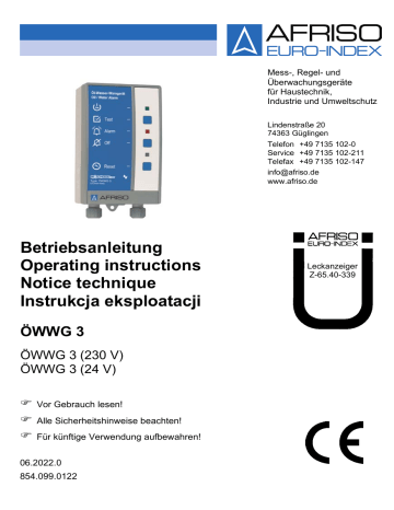 Klint Afriso Öl-OM5 Alarm - Ölalarm Für Heizungsanlagen