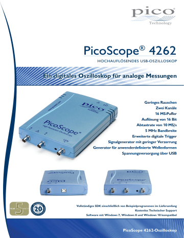 PICO PicoScope 4262 Datenblatt | Manualzz