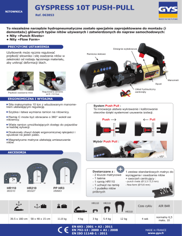 Kit matrices RMB 02 pour riveteuse Gyspress