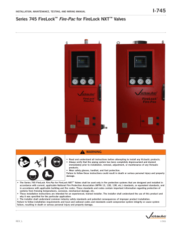 Victaulic FireLock™ Fire-Pac Series 745 Installation Manual | Manualzz