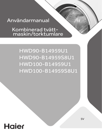 Haier HWD80-B14959U1 Washer Dryer Användarmanual | Manualzz