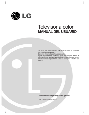 LG 29FG2CL Manual de usuario | Manualzz