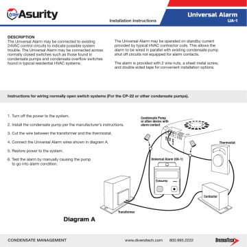 DiversiTech UA-1 Installation Instructions | Manualzz