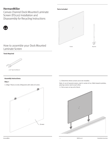 Herman Miller Canvas Channel Product Instructions | Manualzz