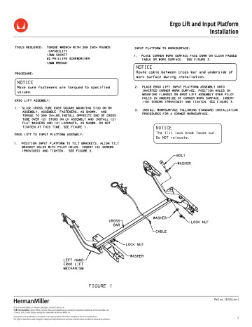 Herman Miller Ethospace System Product Instructions | Manualzz