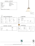 Minka Lavery 1811-84 Agilis&trade; 100 W 1-Light Mini Pendant Specification
