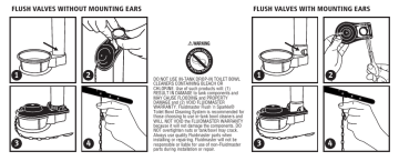 Fluidmaster PRO53 Pro Series 2 in. Rubber Flapper Installation manual | Manualzz