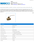 NIBCO NL998XA 1 in. Copper Alloy Full Port NPT 600# Ball Valve Specification