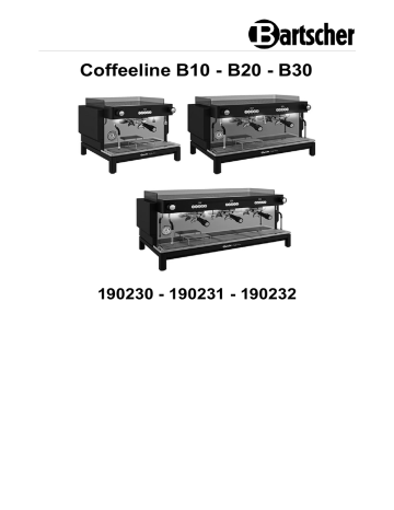 Bartscher 190231 Coffee machine Coffeeline B20 Operating instructions | Manualzz