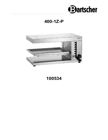 Bartscher 100534 Salamander 400-1Z-P Bedienungsanleitung | Manualzz