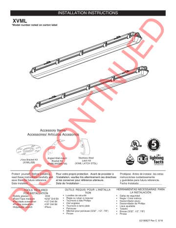 Lithonia Lighting XVML LED Linear Installation Instructions | Manualzz