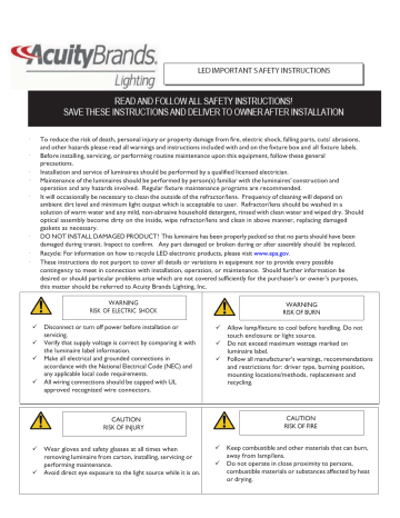 Lithonia Lighting RSXF3 LED Floodlight Installation Instructions | Manualzz