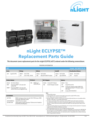 nLight NECY System Controller Guide | Manualzz