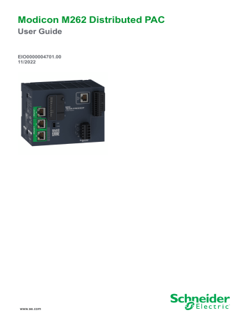 Schneider Electric Modicon M262 Distributed PAC User Guide | Manualzz