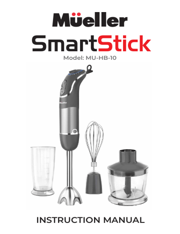 Mueller Smart Stick, 3 in 1 hand blender, multifunctional food
