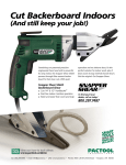 PacTool SS424 Metal Snapper Shear 6.5 Amp Corded Fiber Cement Backer Board Siding Shear Product Manual