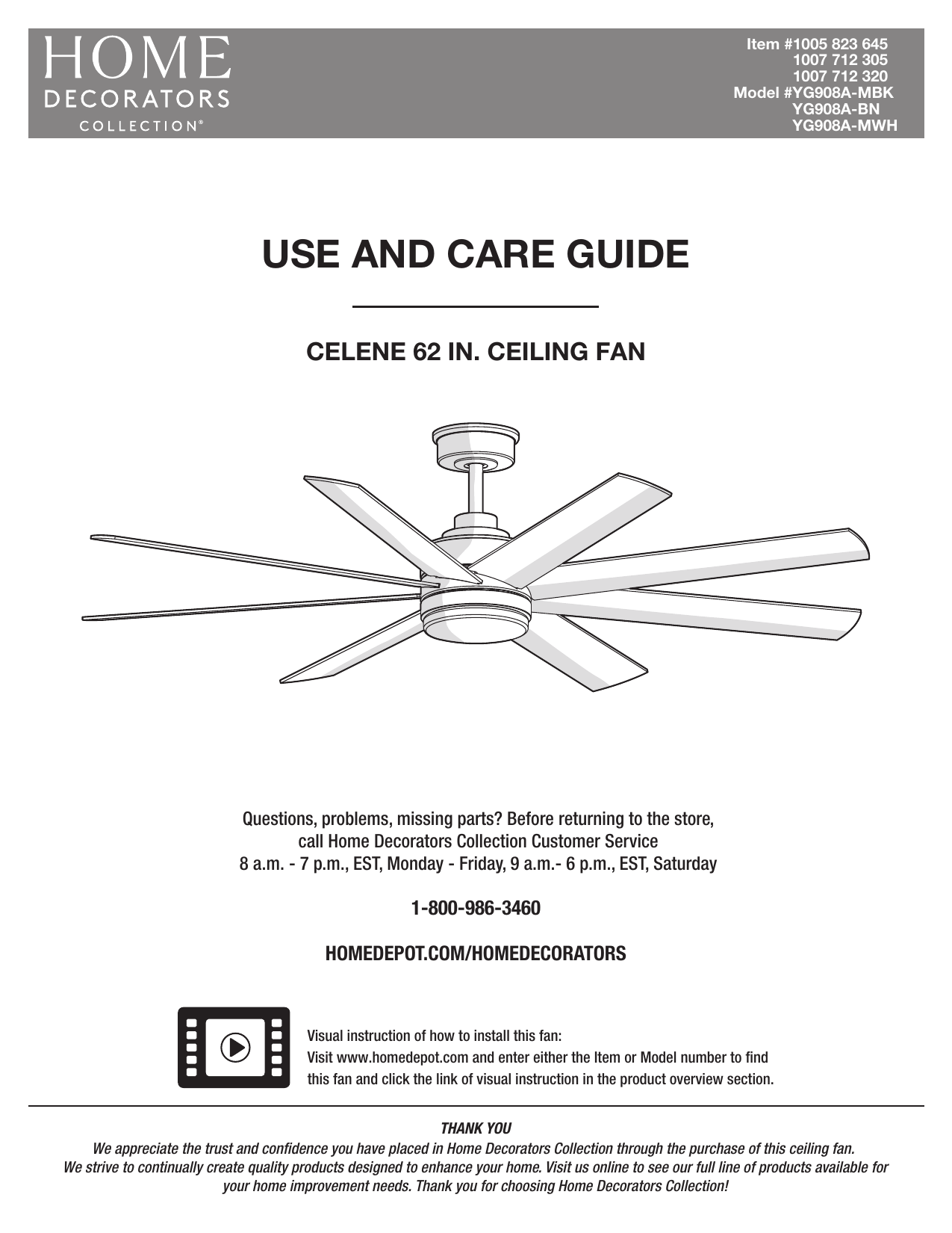 Trudeau 60 In Led Indoor Espresso Bronze Ceiling Fan With Light Kit