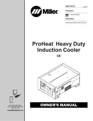 Miller PROHEAT HEAVY DUTY INDUCTION COOLER CE Owner’s Manual | Manualzz