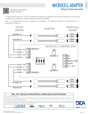 BEA MICROCELL User Guide | Manualzz