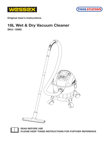 Wessex L Wet Dry Vacuum Cleaner Assembly And Operating