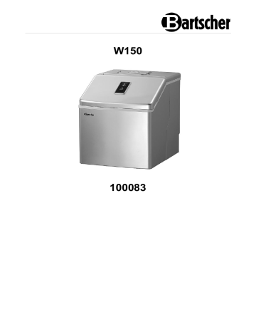 Bartscher 100083 Ice-cube maker W150 Operating instructions | Manualzz