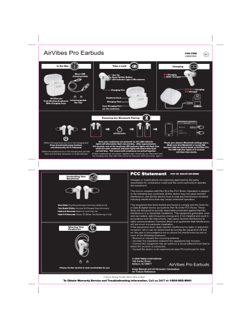 Airbeatz wireless earbuds instructions hot sale