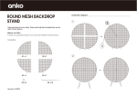 Anko Round Mesh Backdrop Stand Instructions