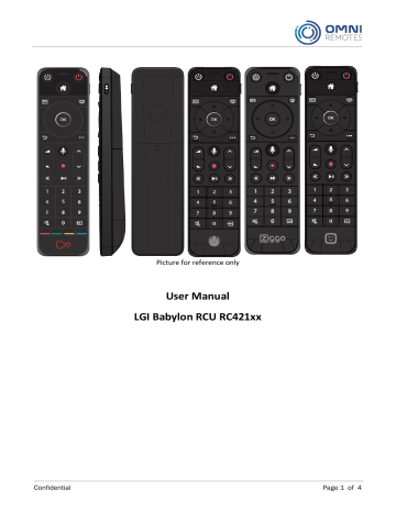 HCS RC421A Omni Remote Control User Manual | Manualzz