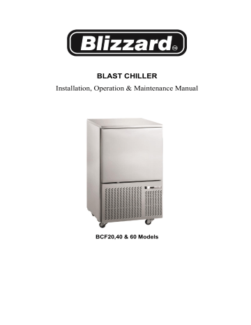 blizzard BCF20 Commercial Blast Chiller Installation, Operation ...