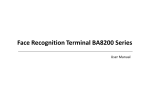 ARATEK BA8200 Face Recognition Terminal User Manual